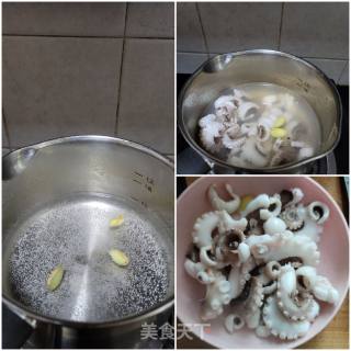 蒜苔炒八爪鱼的做法步骤：3
