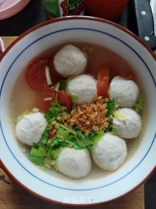 番茄肉丸汤的做法步骤：6