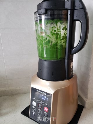 双色开花菠菜汁馒头的做法步骤：2