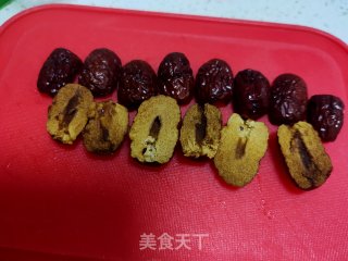 玉米面红糖红枣发糕的做法步骤：19