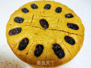 玉米面红糖红枣发糕的做法步骤：26