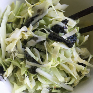 黑芝麻酱包菜饼的做法步骤：5