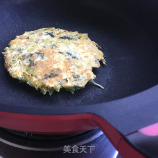 黑芝麻酱包菜饼的做法步骤：9