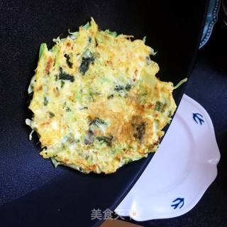 黑芝麻酱包菜饼的做法步骤：10