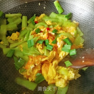 黄瓜炒鸡蛋的做法步骤：7
