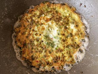 榆钱鸡蛋饼的做法步骤：11