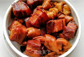百叶结烧肉的做法步骤：1