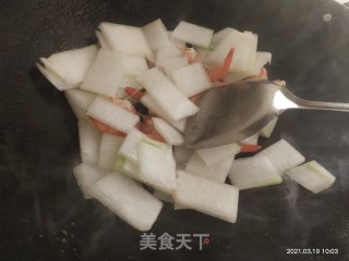 鲜虾焖冬瓜的做法步骤：7