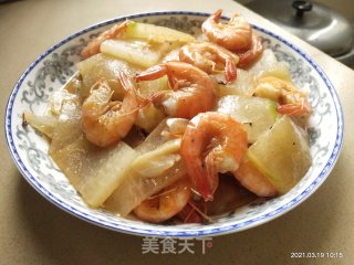 鲜虾焖冬瓜的做法步骤：10