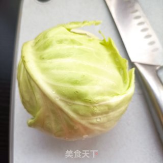 圆白菜拌驴肉的做法步骤：1