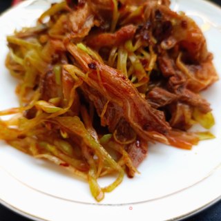 圆白菜拌驴肉的做法步骤：13