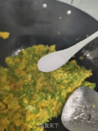 青椒炒鸡蛋的做法步骤：4