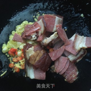 春笋炒腊肉的做法步骤：7