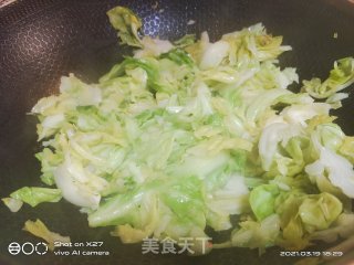 牛肉炒包包菜的做法步骤：4