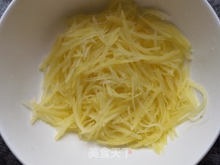 炝拌土豆丝的做法步骤：7