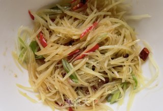炝拌土豆丝的做法步骤：12