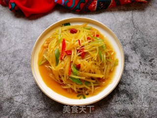 炝拌土豆丝的做法步骤：14