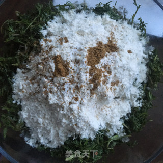 白蒿麦饭的做法步骤：3