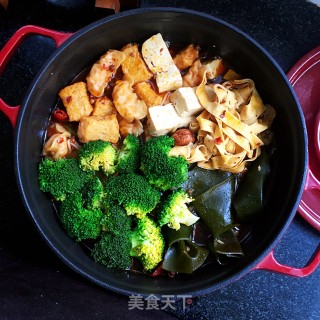 豆皮海带结麻辣锅的做法步骤：15