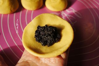 黑芝麻馅燕麦饼的做法步骤：5