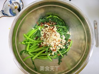 凉拌皇帝菜❗️也叫老醋茼蒿，酸爽开胃的做法步骤：6