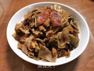 干扁豆炒腊肠的做法步骤：8