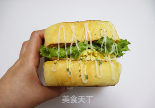 爆炸好吃超满足！韩式芝士厚蛋烧三明治的做法步骤：24
