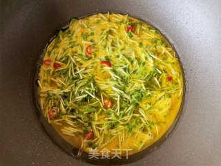 松柳苗鸡蛋饼的做法步骤：8