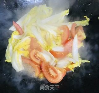 娃娃菜炒豆泡的做法步骤：5