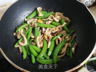 肚片炒甜豆角的做法步骤：7