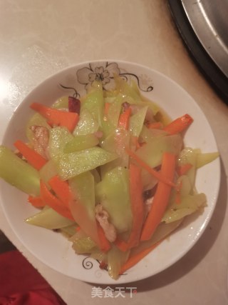 莴笋炒肉片的做法步骤：4