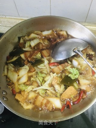 红烧肉烩菜的做法步骤：9