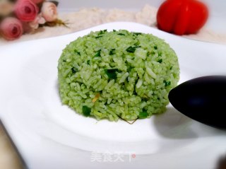 菠菜汁炒饭的做法步骤：6