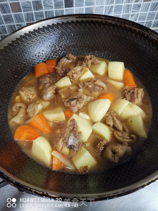 土豆焖鸡肉的做法步骤：5