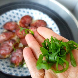 冬笋蒸辣肠的做法步骤：13