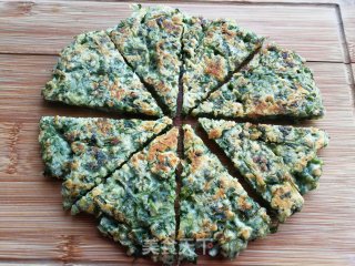 香菜鸡蛋饼的做法步骤：7