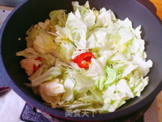 蚝油手撕包菜的做法步骤：5