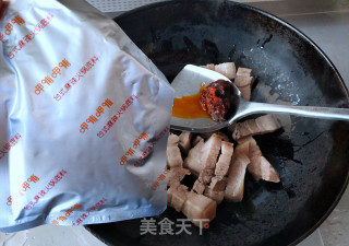 五花肉炒芦苇笋的做法步骤：10