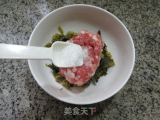 咸菜肉末馅玉米团的做法步骤：6