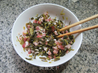 咸菜肉末馅玉米团的做法步骤：7