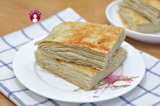花生酱青稞千层饼的做法步骤：12