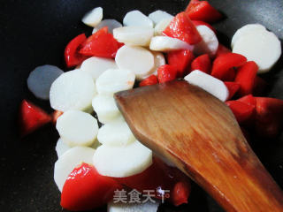 番茄炒山药的做法步骤：6