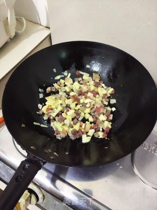 腊味笋丁的做法步骤：8