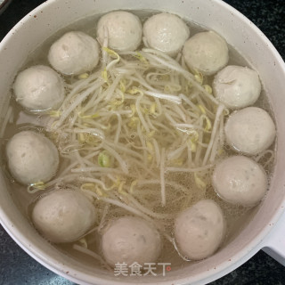 豆芽肉丸汤的做法步骤：6