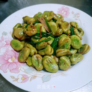 香葱煸蚕豆的做法步骤：8