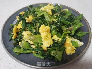 菠菜炒鸭蛋的做法步骤：5