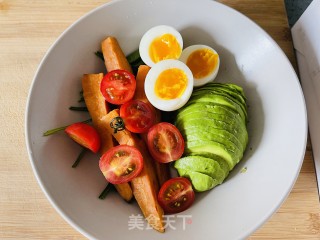 十分钟早餐牛油果红薯沙拉的做法步骤：6