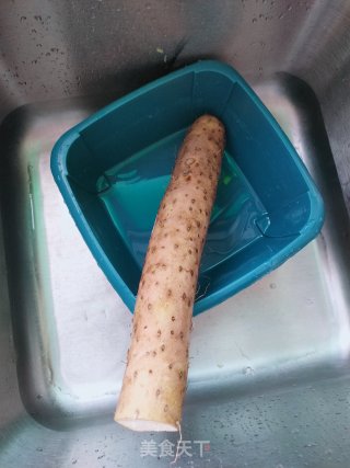 醋溜山药鸡蛋的做法步骤：1