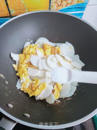 醋溜山药鸡蛋的做法步骤：8