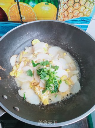 醋溜山药鸡蛋的做法步骤：11